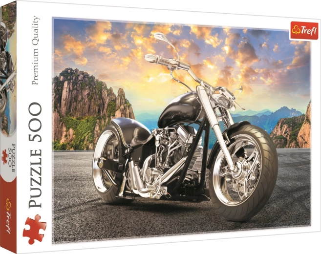500-Piece Puzzle – Black Motorcycle
