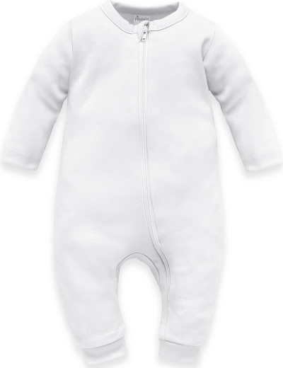 Pinokio zip sleepsuit without feet Lovely Day, universal white, size 62