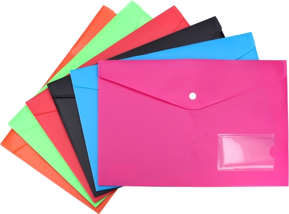 PP A4 snap-button folder