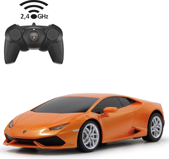 Jamara Lamborghini Huracán RC auto 1:24, 2,4 GHz, oranžā krāsā