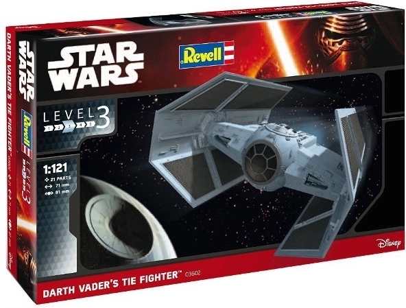 Dārta Vadera TIE iznīcinātāja modeļa komplekts 1:121 – REVELL STAR WARS