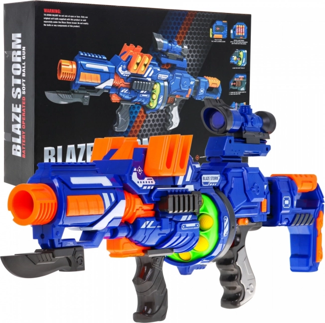 Blaze Storm putuplasta blasters pusaudžiem 14+ ar bungas tipa aptveri un tēmēkli