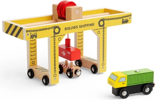 Koka portālceltņis BIGJIGS Rail