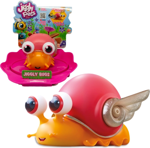 Interactive Toy JIGGLY BUGS Orange Snail