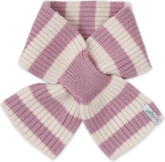 Lodger bērnu merino šalle stripe mauve - 1 gab.