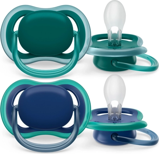 Philips Avent Ultra Air pacifier, 6–18 months, blue, 2 pcs