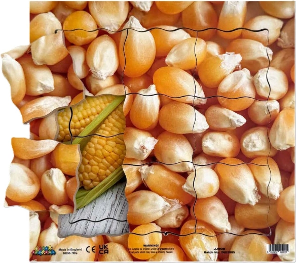 Just Jigsaws Corn and Its Vegetative Growth Stages – Wooden Layered Puzzle, 19 Pieces