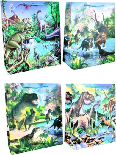 Dāvanu maisiņš ar dinozauru motīvu