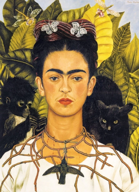 Frida Kahlo Portrait with Thorn Necklace Puzzle 1000 pieces
