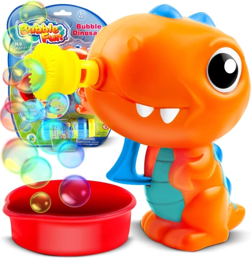 Dinozauru burbuļu pistole RICOKIDS – mehāniska burbuļu pistole