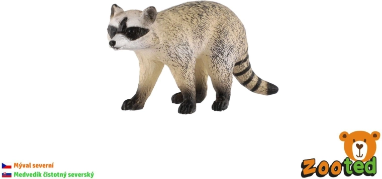 Plastic figurine of a raccoon, 8 cm
