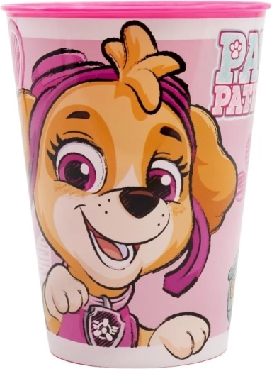 Plastic Cup Paw Patrol 260 ml Pink