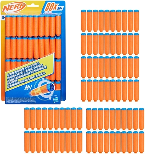 NERF N1 putu lodes, komplekts ar 80 bultām