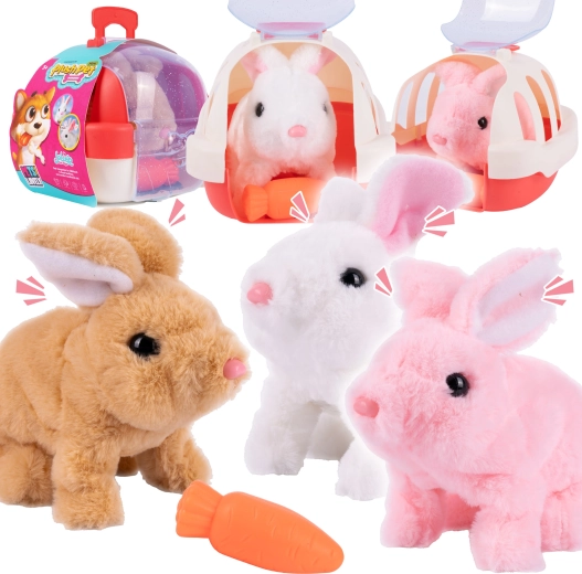 Interactive Plush Bunny with House