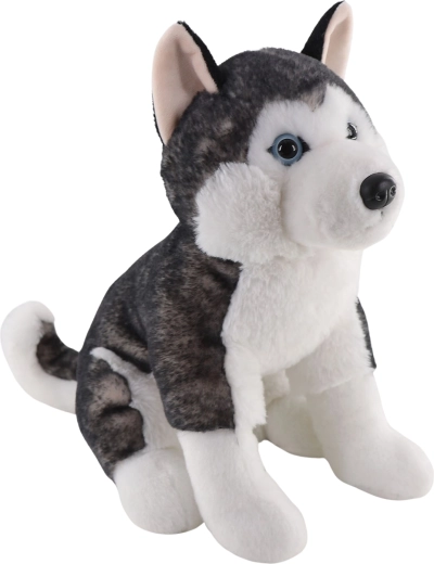 Plush Husky sitting 25 cm