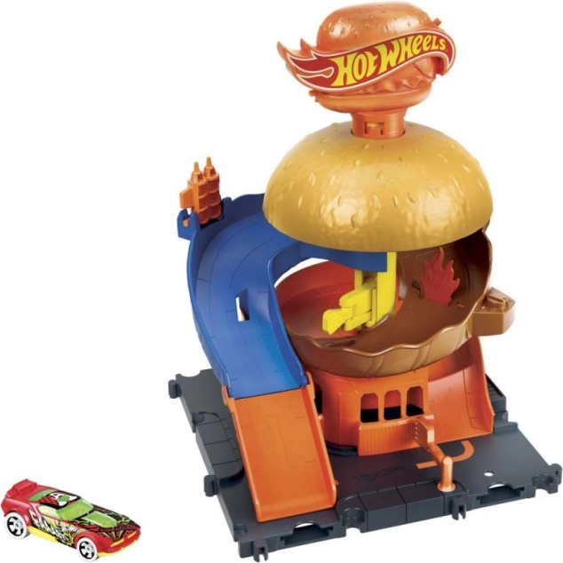 Hot Wheels City pilsētas centrs spēļu komplekts ar mašīnīti