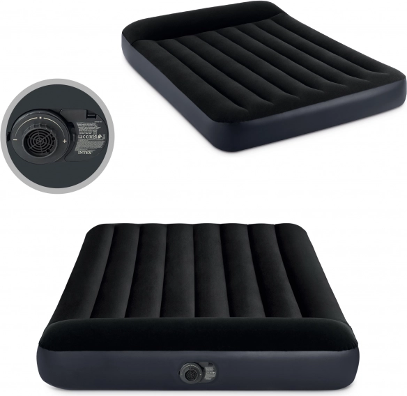 Piepūšams matracis ar integrētu pumpi un spilvenu INTEX 191 × 137 × 25 cm Dura-Beam