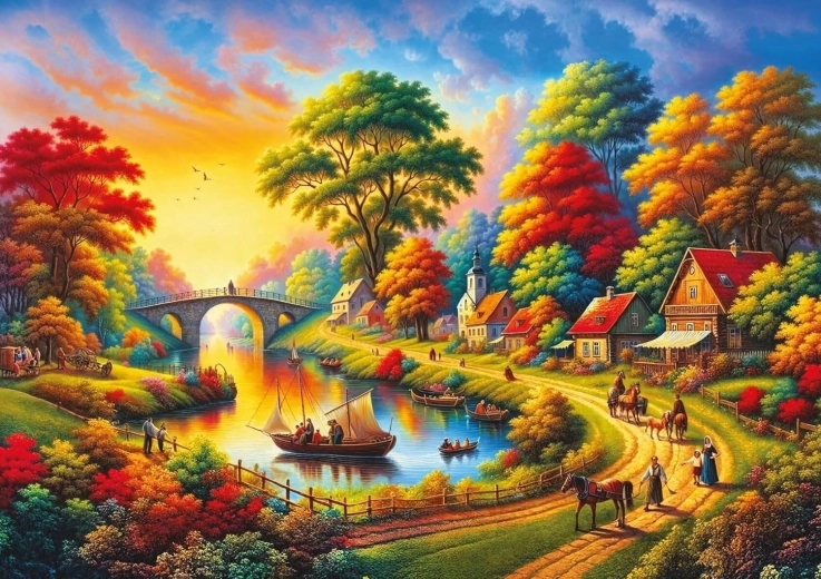Art Puzzle River Festival – 1500-piece puzzle