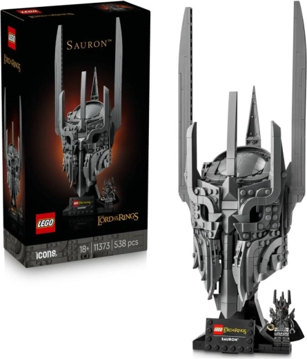 LEGO Icons Gredzenu pavēlnieks: Saurona ķivere – kolekcionējams izstādes modelis