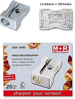 Metāla asināmais M+R, sudraba krāsā