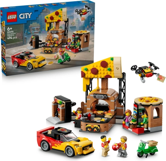 LEGO City picas piegāde ar transportlīdzekļiem