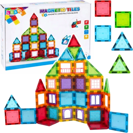 Magnetic 3D Building Set – Educational Kit, 45 Pieces