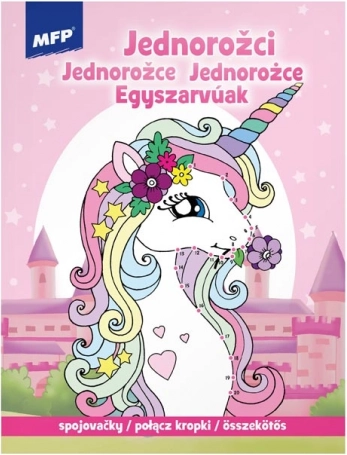 Zīmējumi-savienojumi Vienradži 210 × 276 mm, 32 lapas