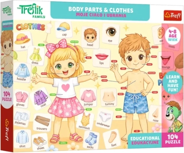 Educational puzzle Edu 104 My body and clothes - 1 piece