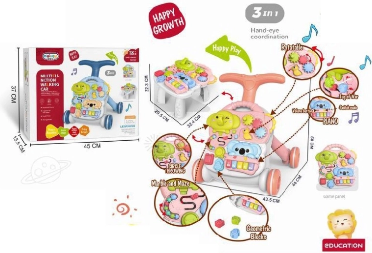 Staigulis–stumjamais un izglītojošs galds 3 vienā