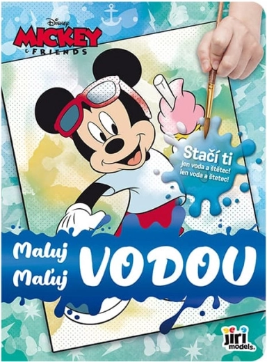 Gleznošana ar ūdeni Mickey – burvju krāsojamā grāmata
