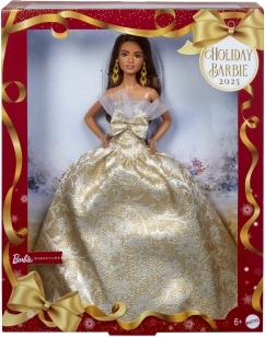 Barbie Holiday Doll Brunette 2025