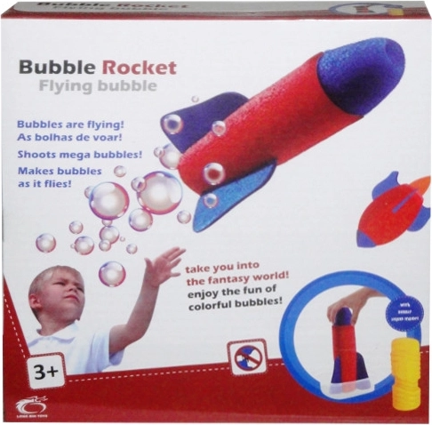 Foam Rocket for Soap Bubbles