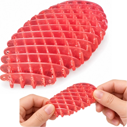 Rozā elastīgs antistresa fidget 5 cm