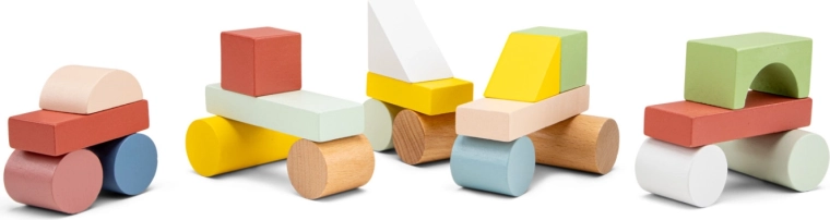 FSC Wooden Building Blocks - 100 pcs