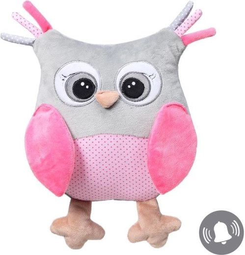 Babyono Sofia Plush Owl Pink