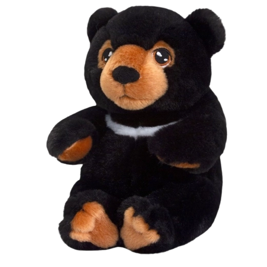 Keel plush teddy bear black 18 cm