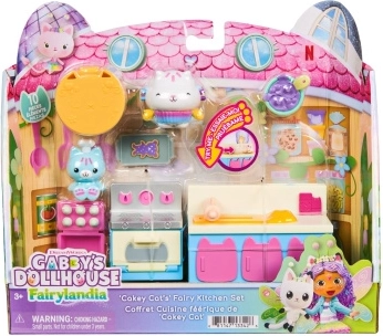 Gabby's Dollhouse Fairylandia Magical Kitchen Cakey Cat, 10 pieces