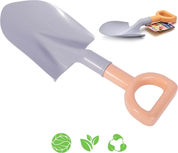 Bērnu smilšu lāpstiņa 33 cm WOOPIE GREEN no organiska bioloģiski noārdāma materiāla