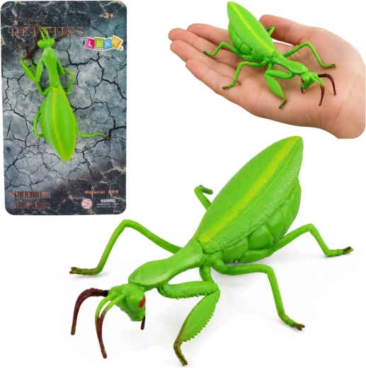 Reālistiska gumijas zaļas dievlūdzēja figūriņa 18 cm