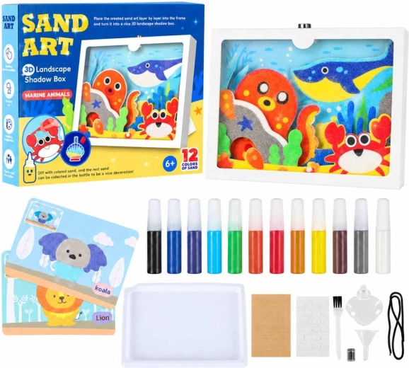 3D Sea Animals Sand Painting Kit