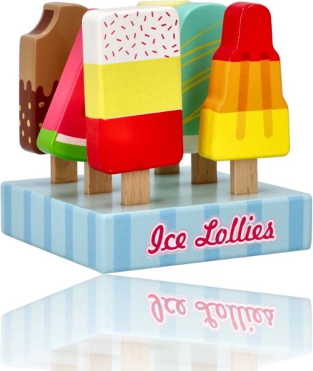 Wooden popsicles on sticks