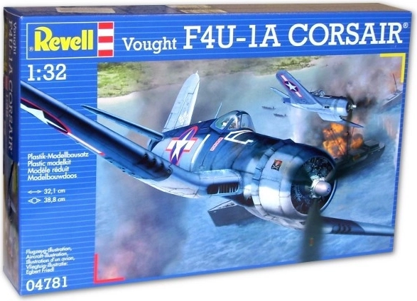 Plastmasas lidmašīnas modelis Vought F4U-1A Corsair