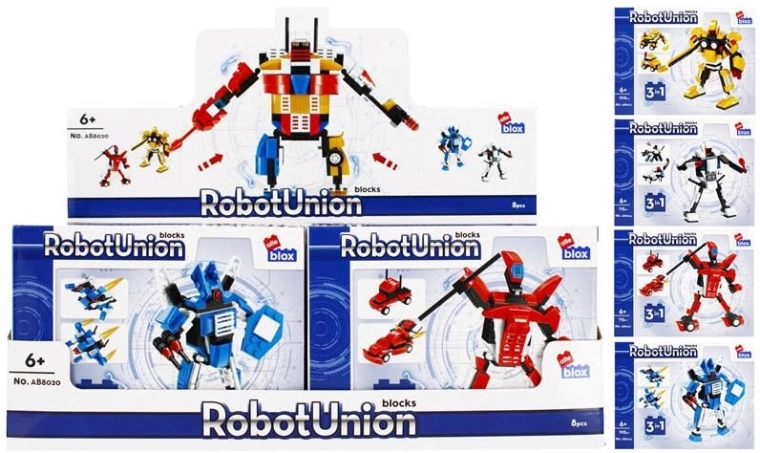 Konstruktors robots cīnītājs 3v1 – 4 varianti, 6+