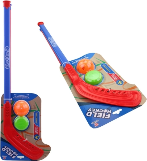 Children's hockey stick with ball and puck
