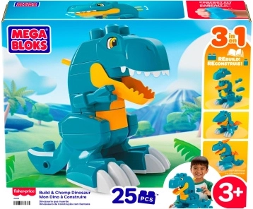 Mega Bloks 3-in-1 Dinosaur Building Set