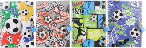 Football Notebook with Lock - 1 piece