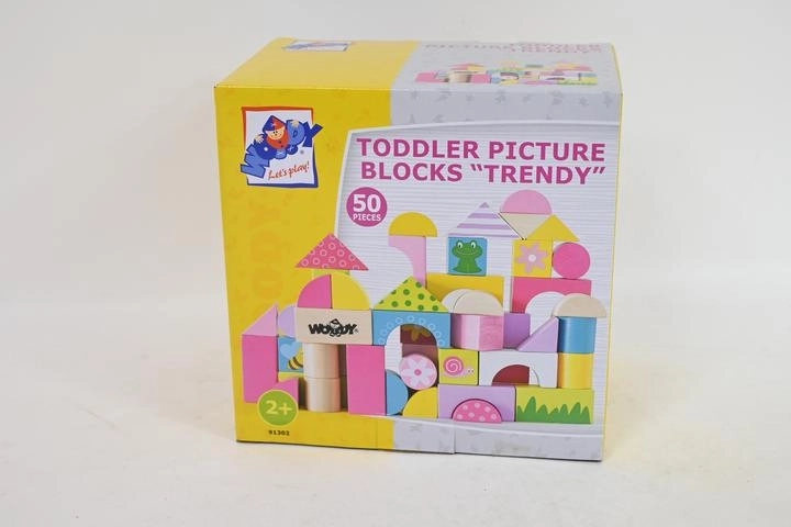Woodyland colorful wooden blocks 80 pcs
