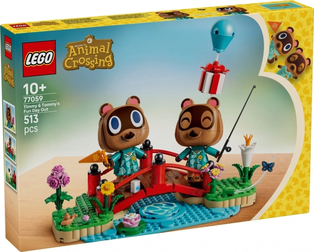LEGO Animal Crossing Timijs un Tomijs pastaigā