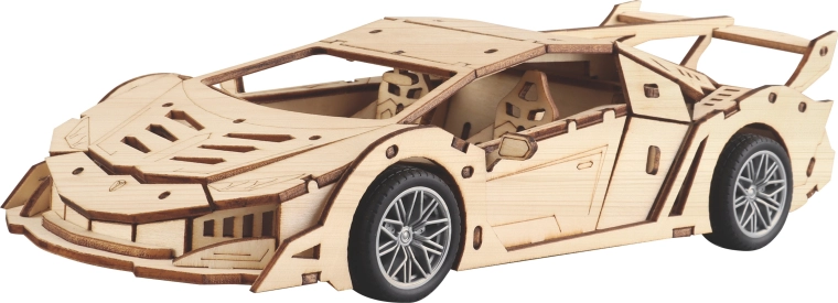 Wooden racing car construction set 26.5 cm