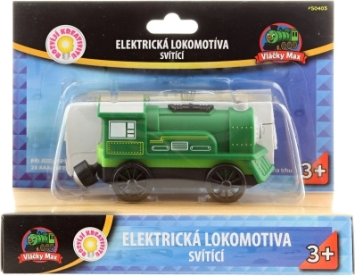 Vláčky Max zaļa elektriskā lokomotīve